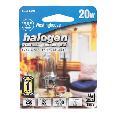 Westinghouse Westinghouse 20 W T4 Decorative Halogen Bulb 200 lm White 1 pk 04710